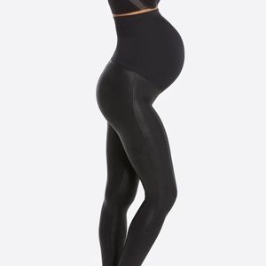 Spanx Mama Faux Leather Leggings